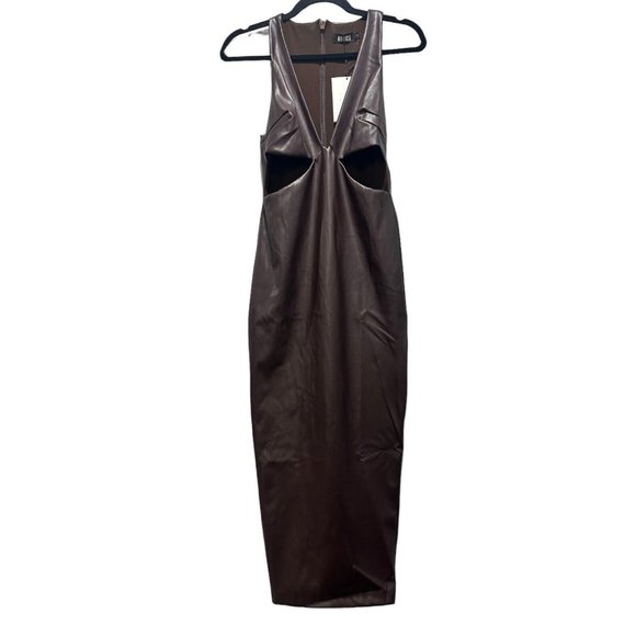 Nookie Black Cutout Midi Dress - Picture 2 of 9